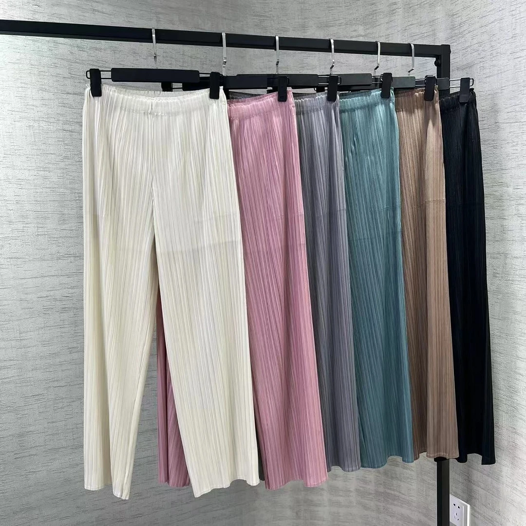 【摺之韵】高腰显瘦百搭舒适直筒裤10776