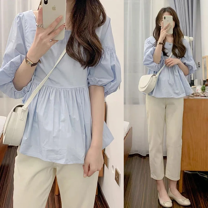 夏季显瘦新款时髦洋气外穿夏宽松薄款衬衫网红上衣