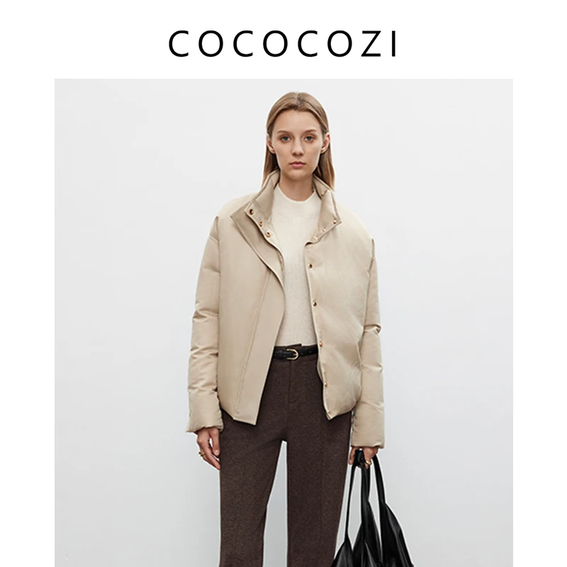 【商场同款】秋冬新款鹅绒服90白鹅绒时尚百搭短款女装234CO025Y