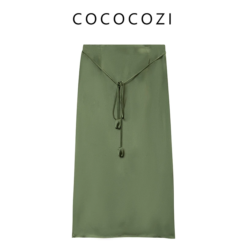 【丽公主专属】春季夏季新款气质时尚纯色百搭显瘦半身裙241CO030Q