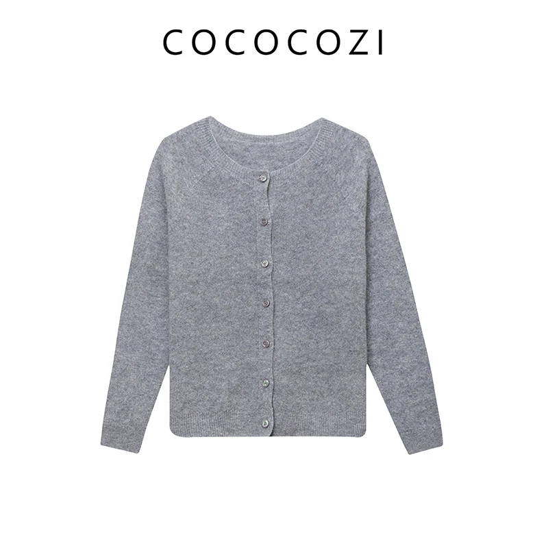 【粉丝专享】秋冬新款满分羊毛纯色居家女针织衫243CO508M