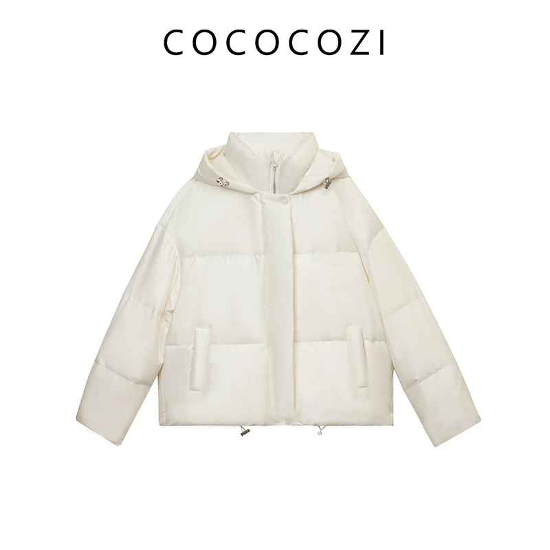 【清仓】秋冬新款丝毛白鹅绒鹅绒服气质通勤短款女234CO073Y