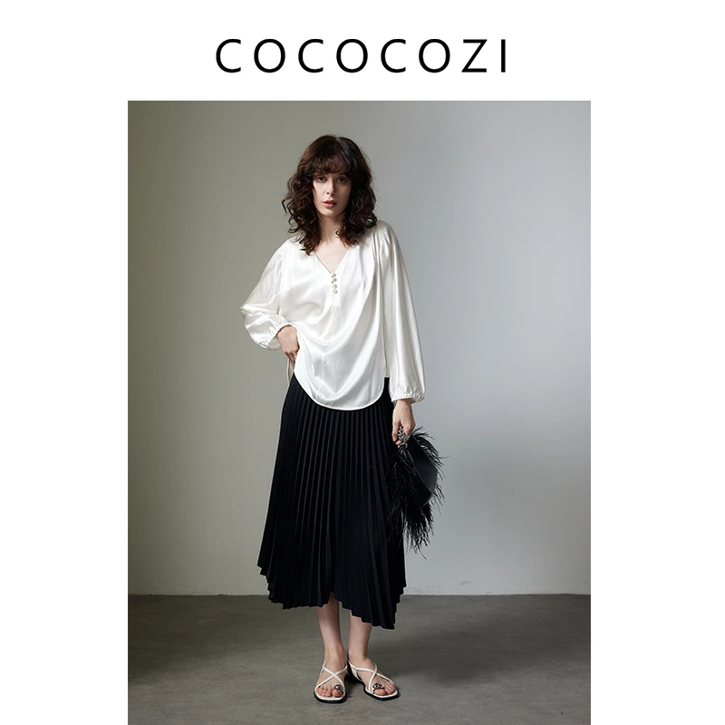 【专场】COCOCOZI夏季新款纯色打底上衣女242CO041CS
