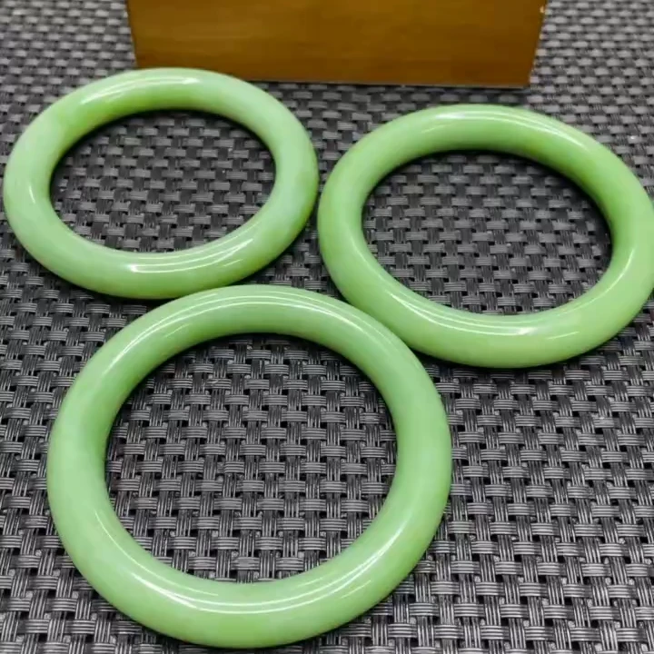 【胖胖珠宝】和田玉碧玉手镯（一支颜色款式多样性发）