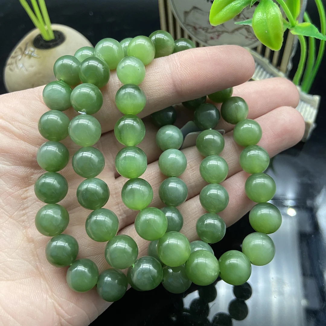 【胖胖珠宝】和田玉手串一条  约10mm（颜色款式多样性发）