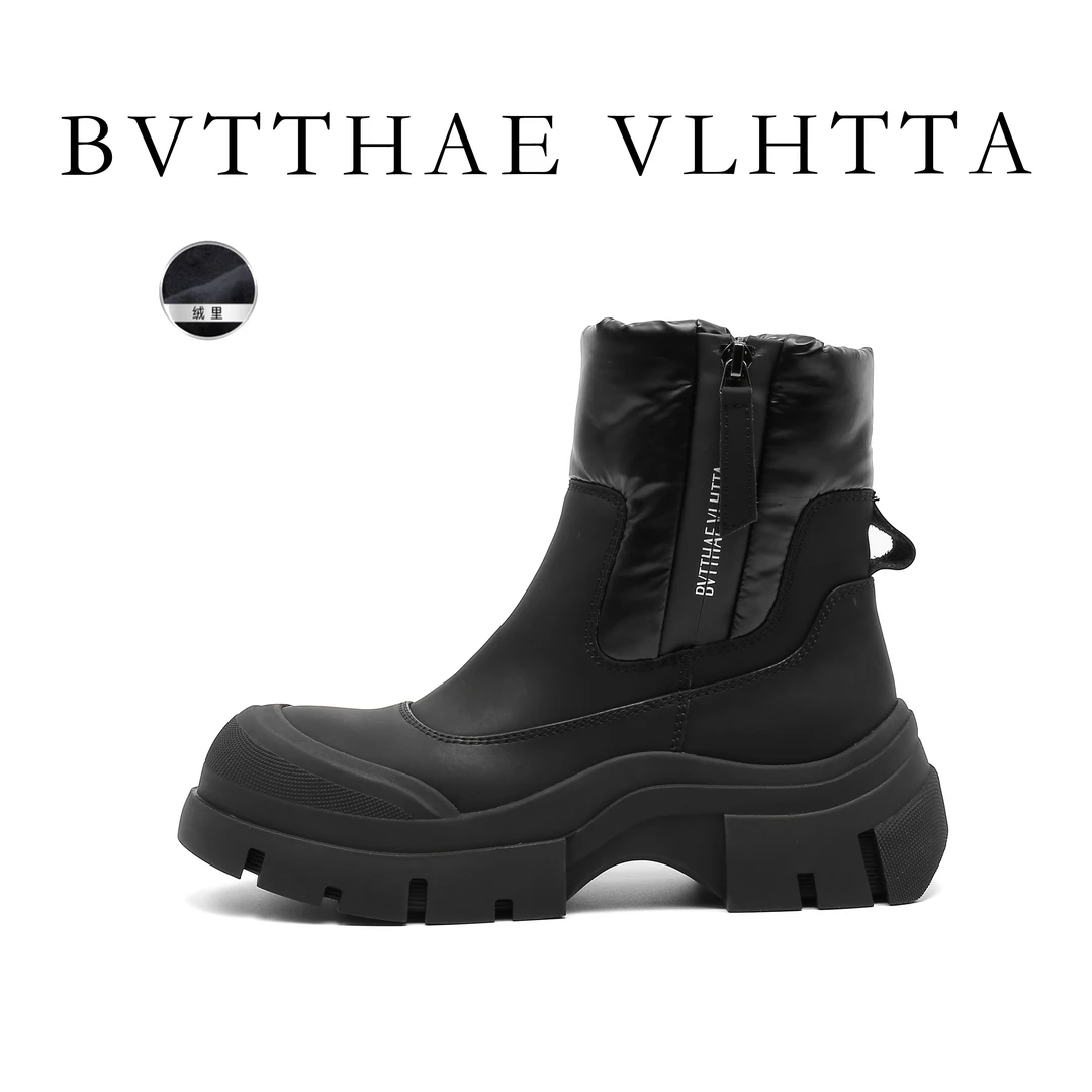 【官方正品】女士 BV 【防伪芯片】加绒保暖新款女王厚底5公分雪地靴