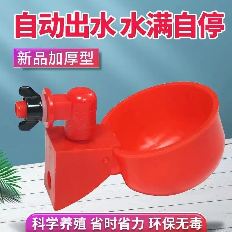 小鸡鸭鹅自动饮水碗饮水器水满自停鸽用自动喝水饮水碗鹌鹑鸡食槽