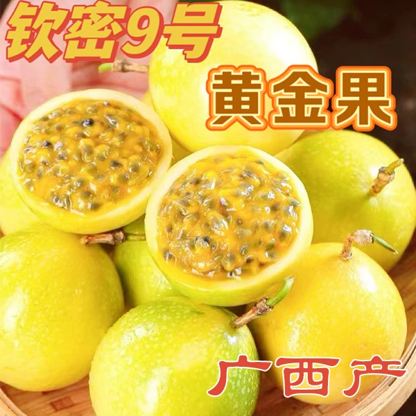 广西新鲜钦密9号黄金百香果当季水果12个/1斤2斤超纯甜原产农家