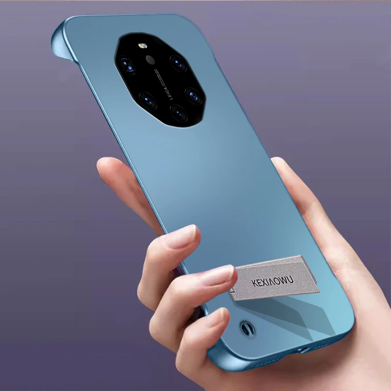 适用华为Mate40RS超薄无边框手机壳简约裸机手感防摔支架保护套