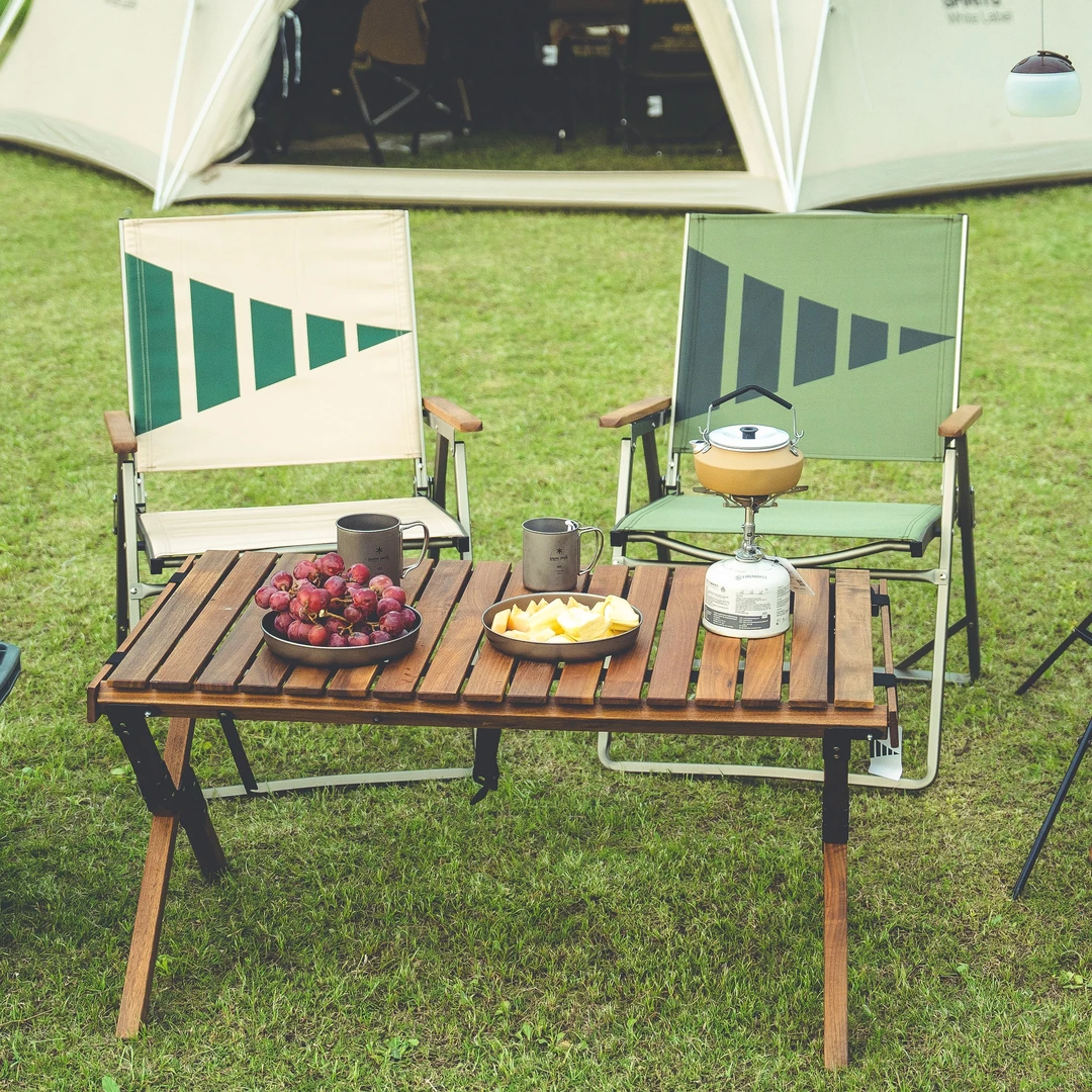 YUECAMPING悦野户外&黑鹿联名加大舒适铝合金折叠椅户外露营椅