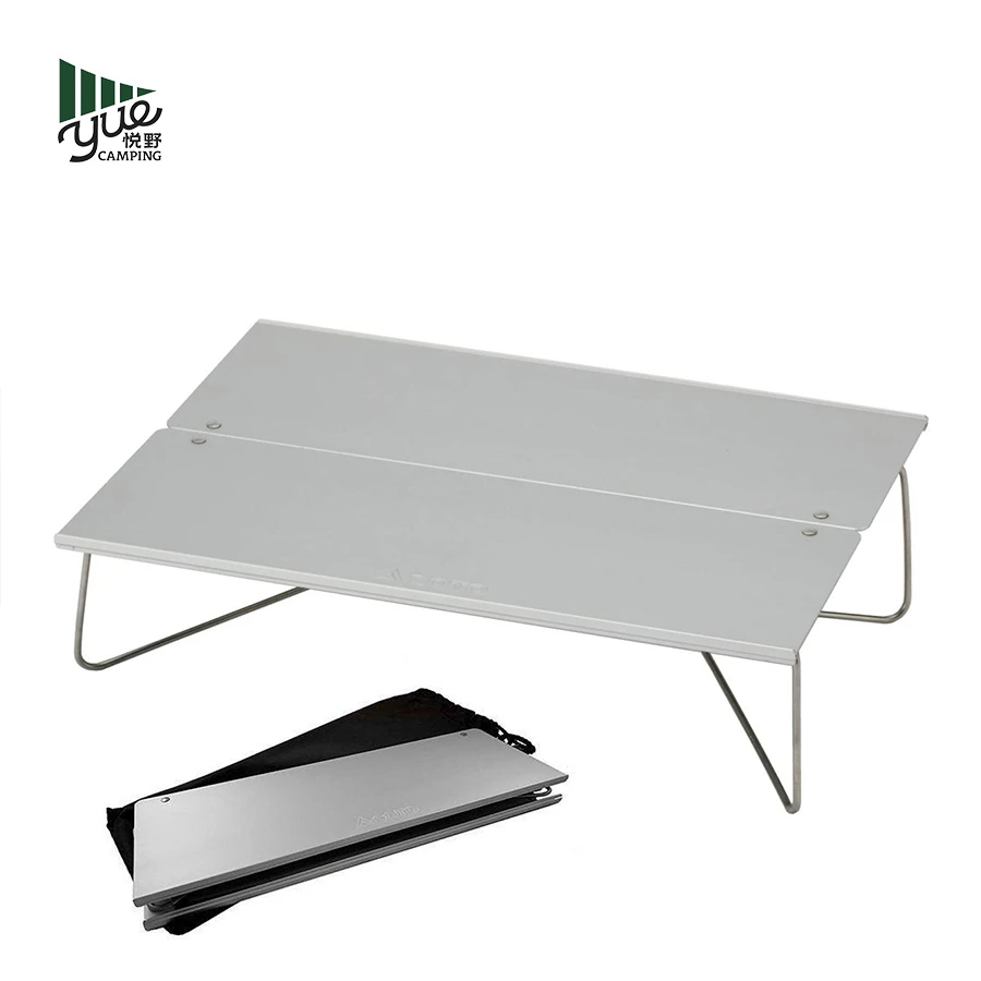 日本SOTO户外超轻便携折叠铝桌ST-631野餐露营野炊铝合金餐台