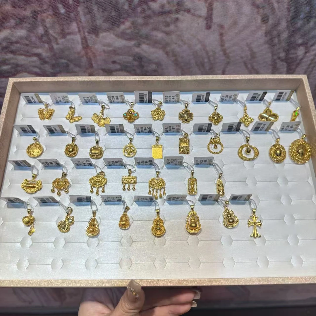 X【吊坠合集】足金999精工5--多样性发一