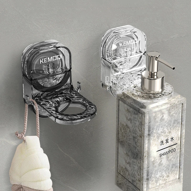 波纹吸盘沐浴露支架免打孔浴室洗发水挂架置物架家用卫生间收纳架