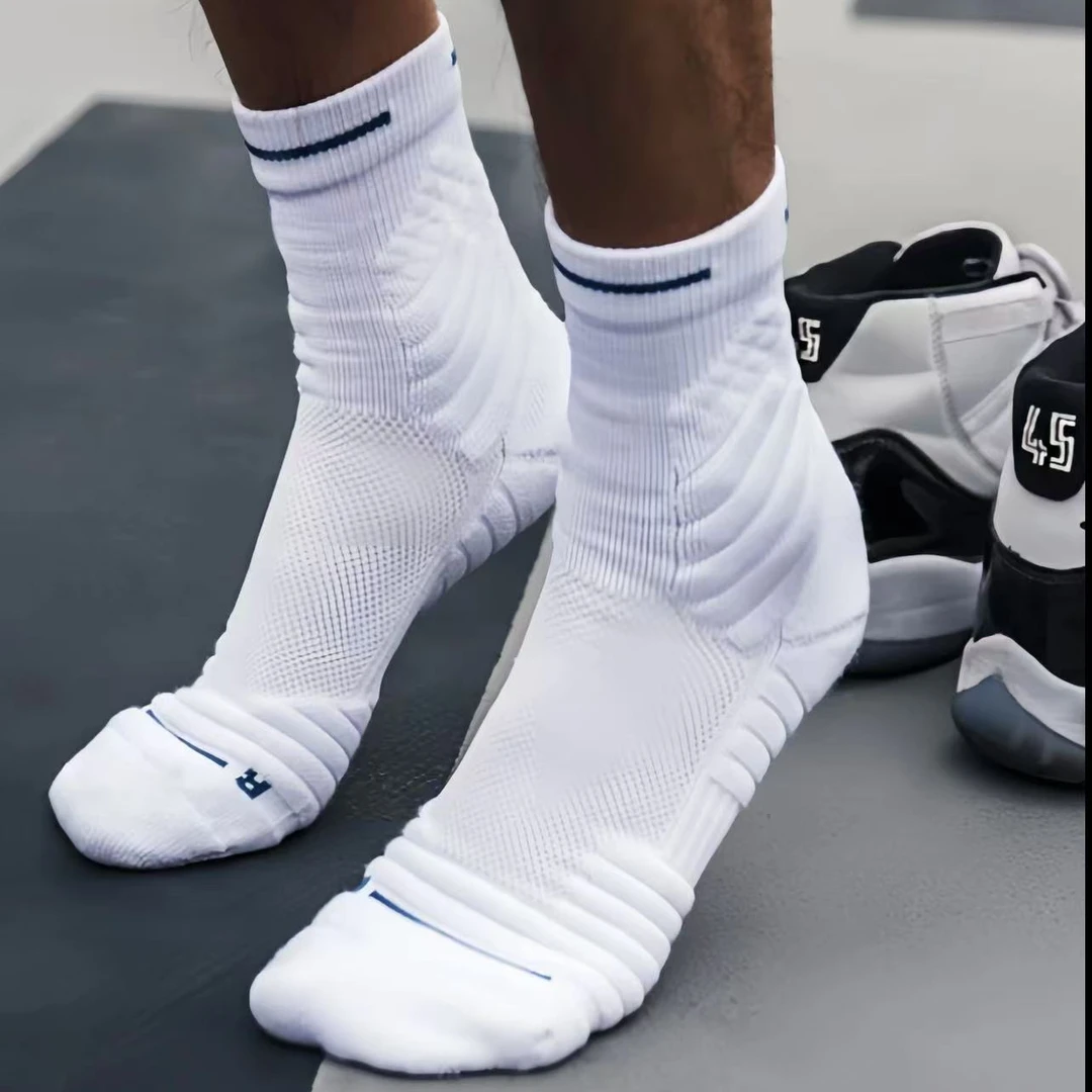 斗牛实战篮球高筒袜专业运动减震吸汗棉袜加厚毛巾底跑步运动袜子