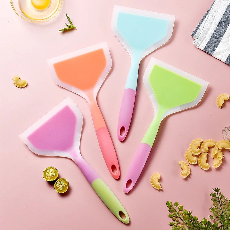 玉子烧专用硅胶铲耐热锅铲炒菜铲 不粘锅烙饼煎饼鸡蛋平底煎铲子