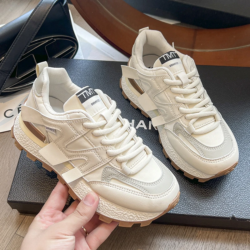 阿甘鞋女2025新款爆款增高厚底显瘦百搭网红时尚女士学生运动鞋