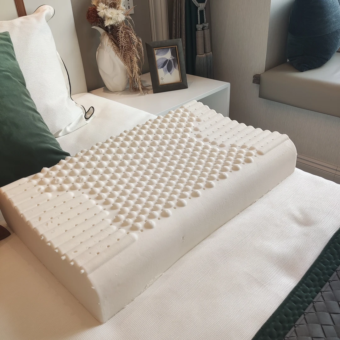 沐之缇颗粒泰国天然乳胶枕成人大童防螨单人家用硅胶睡眠枕头颈椎