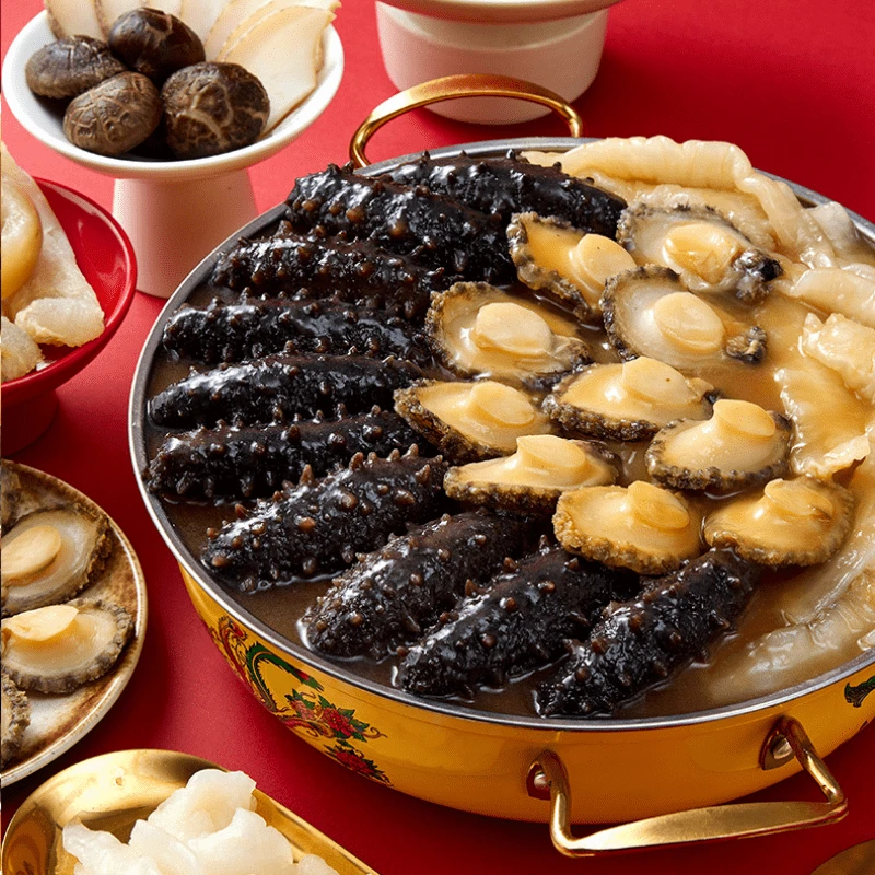 【送锅】十参十鲍1.5kg礼盒装 大盆菜佛跳墙鲍鱼花胶鸡福建工厂批发