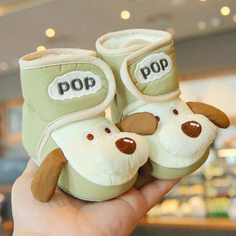 宝宝冬季婴儿鞋0-1岁加绒保暖步前鞋宝宝可爱婴儿爬行鞋