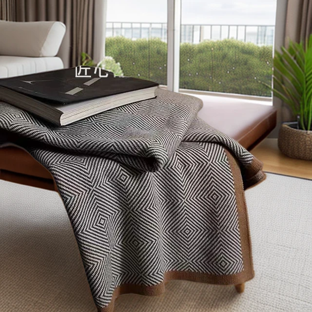 轻奢飞机头等舱航空毯空调毯双面午睡毛毯披肩单人车载毯睡毯针织