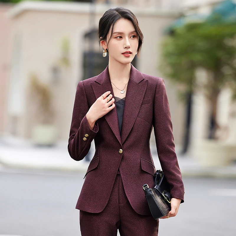 西装套装女2025春装新款时尚气质西服上衣百搭修身显瘦正装职业装