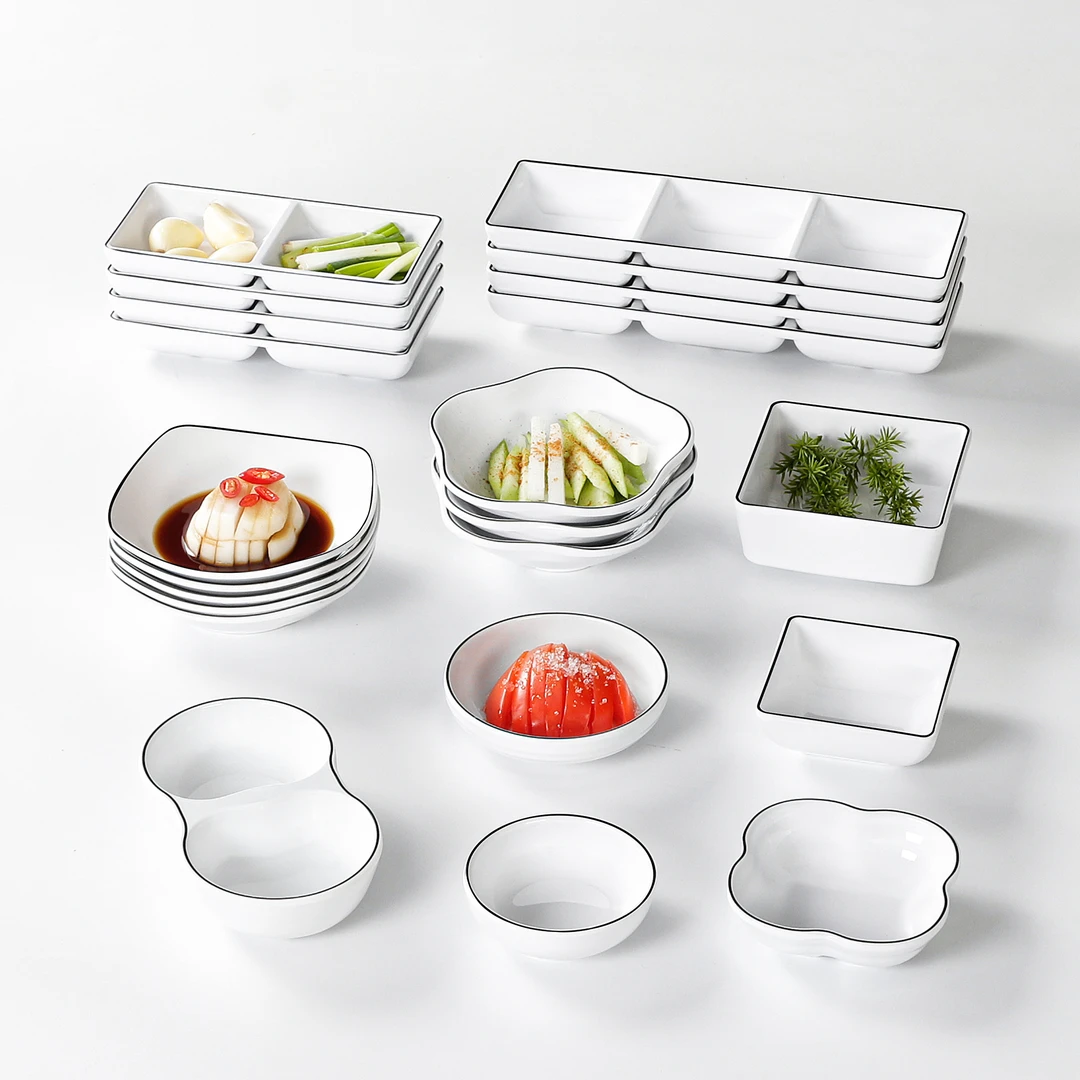 5个装小味碟密胺塑料火锅烤肉小碟子蘸料商用调味碟油醋碟小吃碟