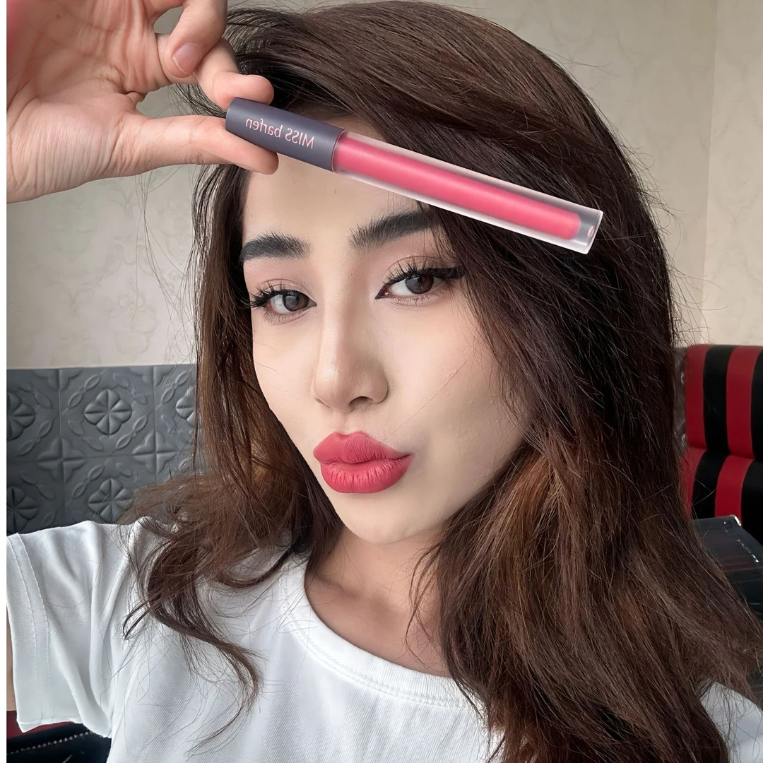 barfen姿雾面哑光不沾杯唇釉持久丝滑焕亮臻颜柔雾防水显白保湿