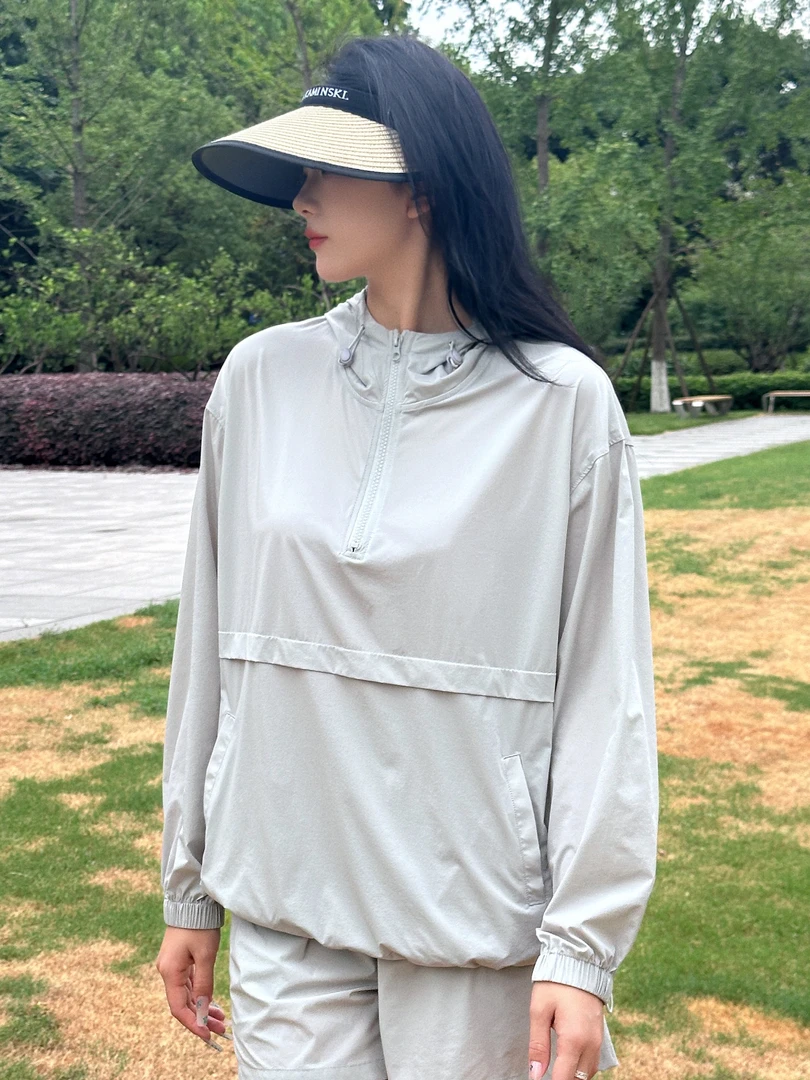 夏季防晒高级感时尚套装小众设计师气质两件套休闲