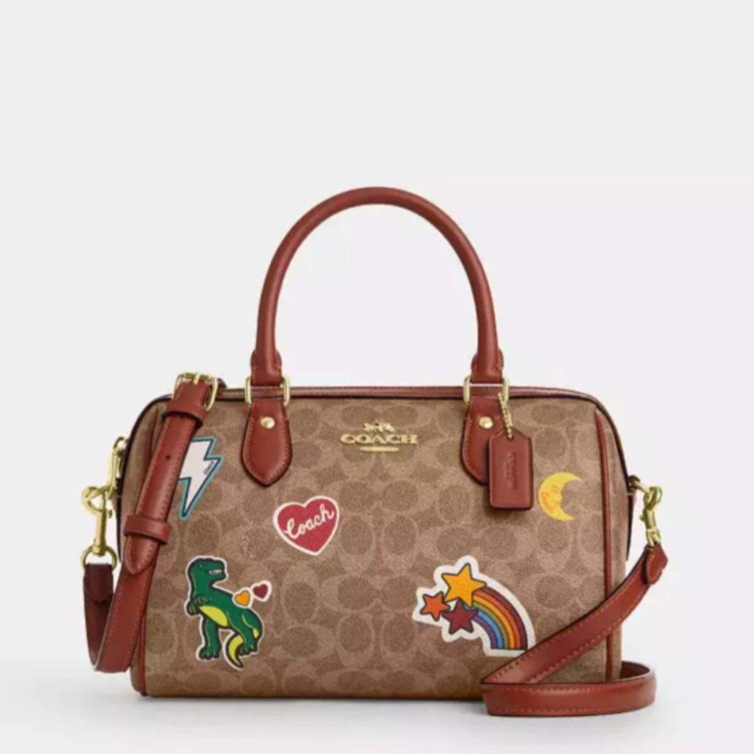 【安娜在美国】COACH蔻驰ROWAN 25 恐龙波士顿 进口年货 CZ612IMTAM
