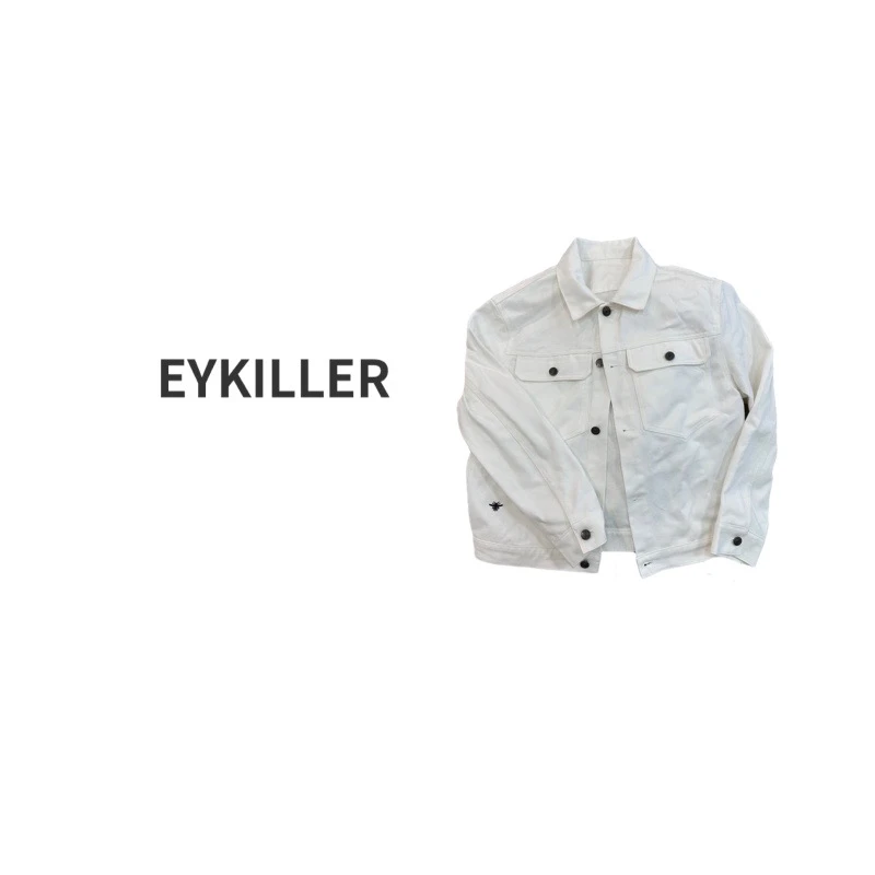 刺绣蜜蜂白牛 EYKILLER 女士外套