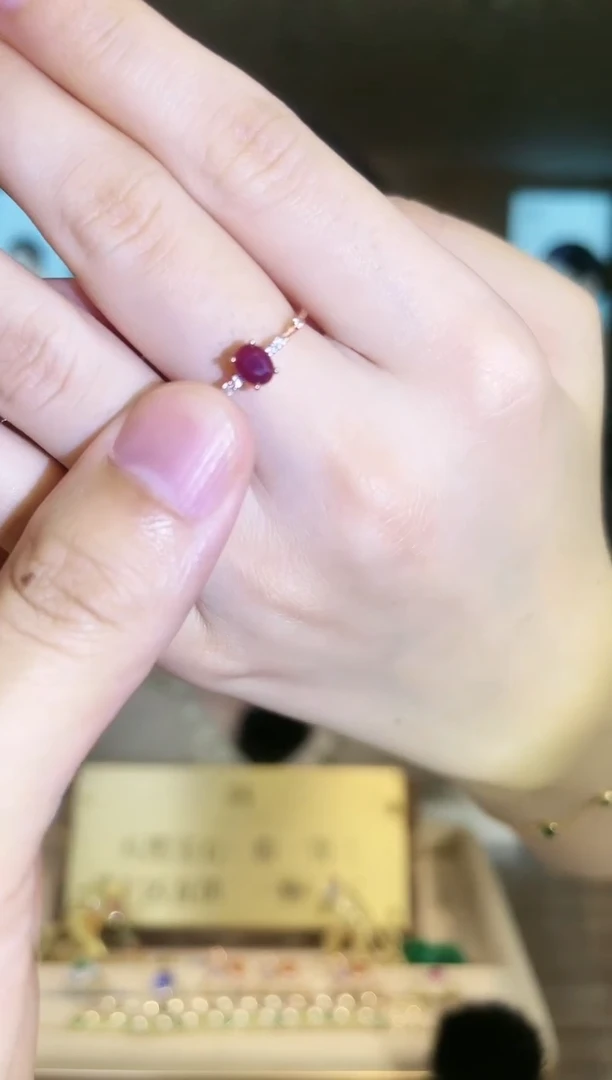 【闪购商品】红宝石戒指银S925镶嵌09