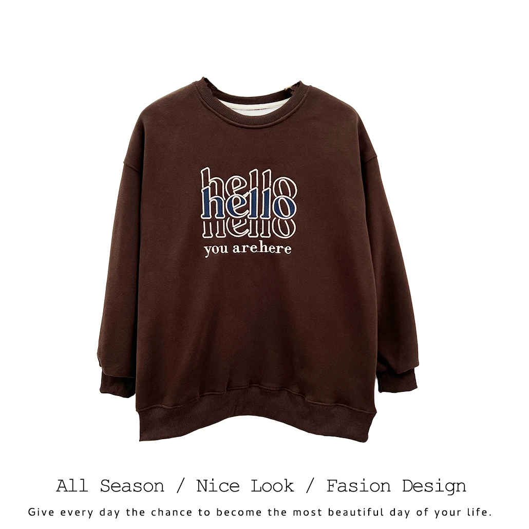 371/672    潮流百搭休闲字母印花长袖      款号#8602