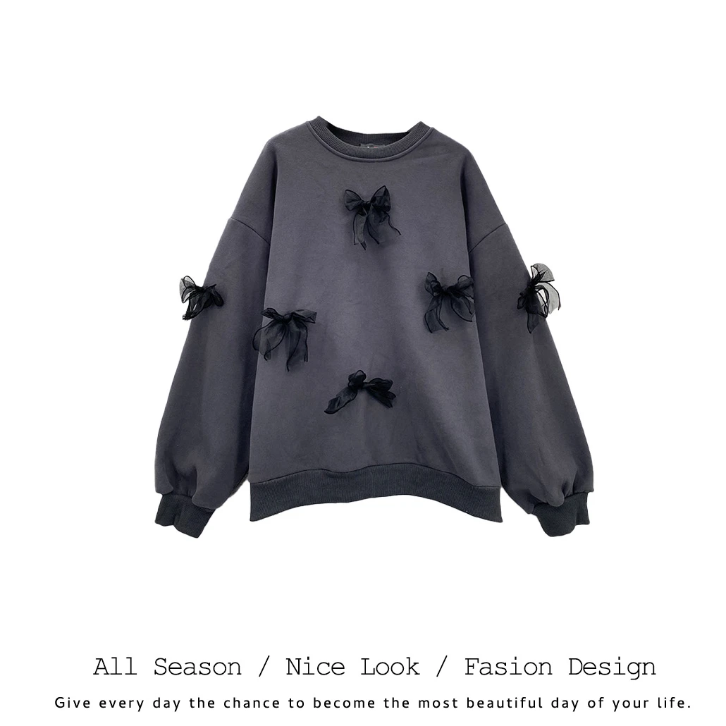 338       欧货时尚休闲宽松百搭秋冬加绒套头卫衣      款号#218