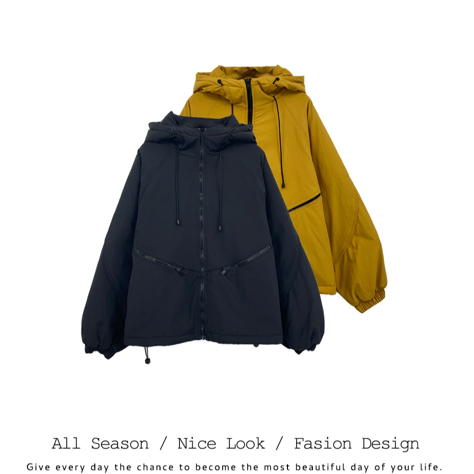 095/375       时尚潮流连帽抽绳宽松百搭休闲外套    款号#1029