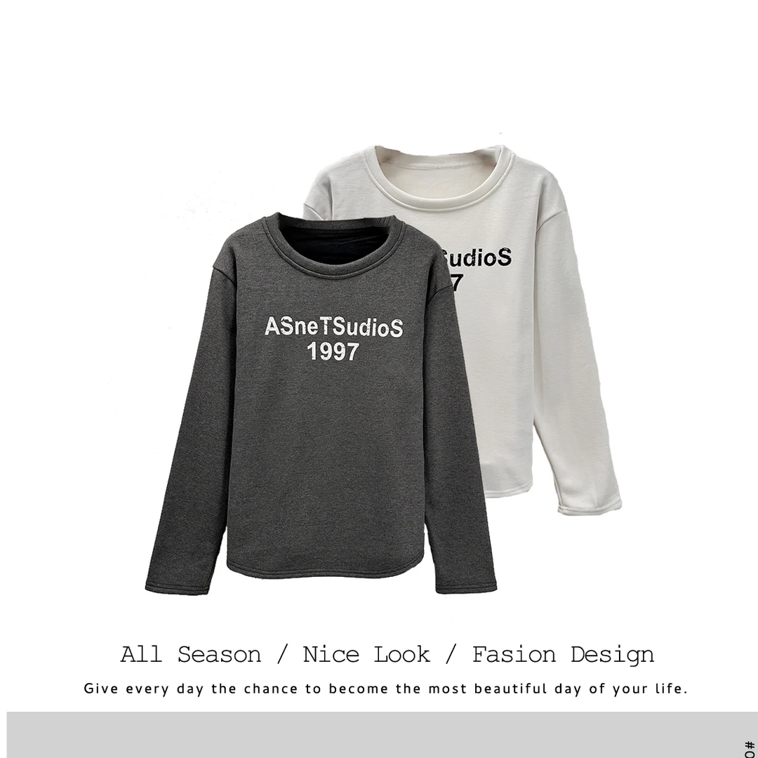 929/394/810    时尚休闲宽松百搭字母长袖   款号#985