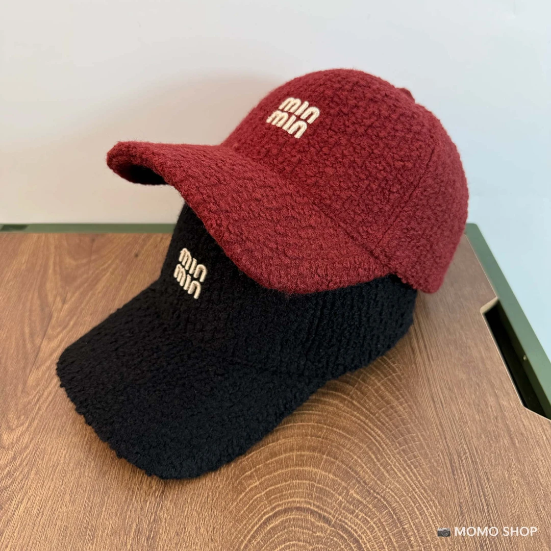 秋冬季加厚保暖羊羔绒棒球帽男泰迪绒显脸小防风硬顶情侣鸭舌帽女