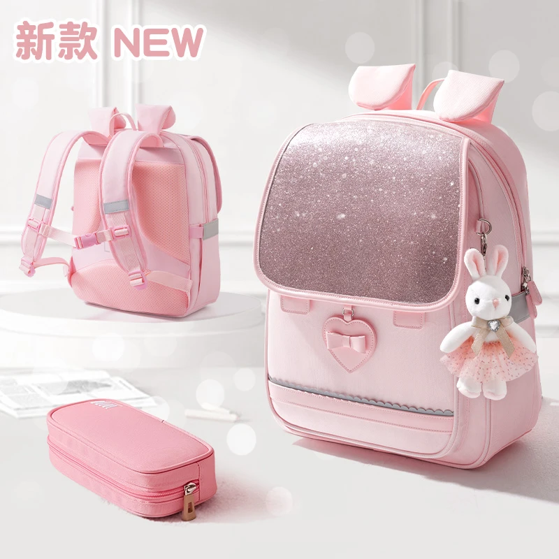 新款女童公主书包小学生女孩一到三年级儿童轻便减负双肩包小虫家