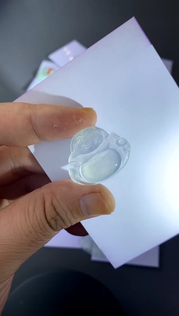 【闪购商品】定制翡翠18K金镶嵌佛公