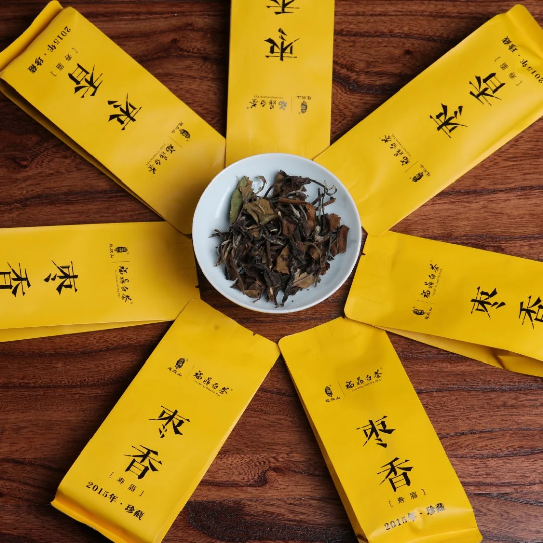 FUDING WHITE TEA/福鼎白茶寿眉2015年一级寿眉一盒20泡100g
