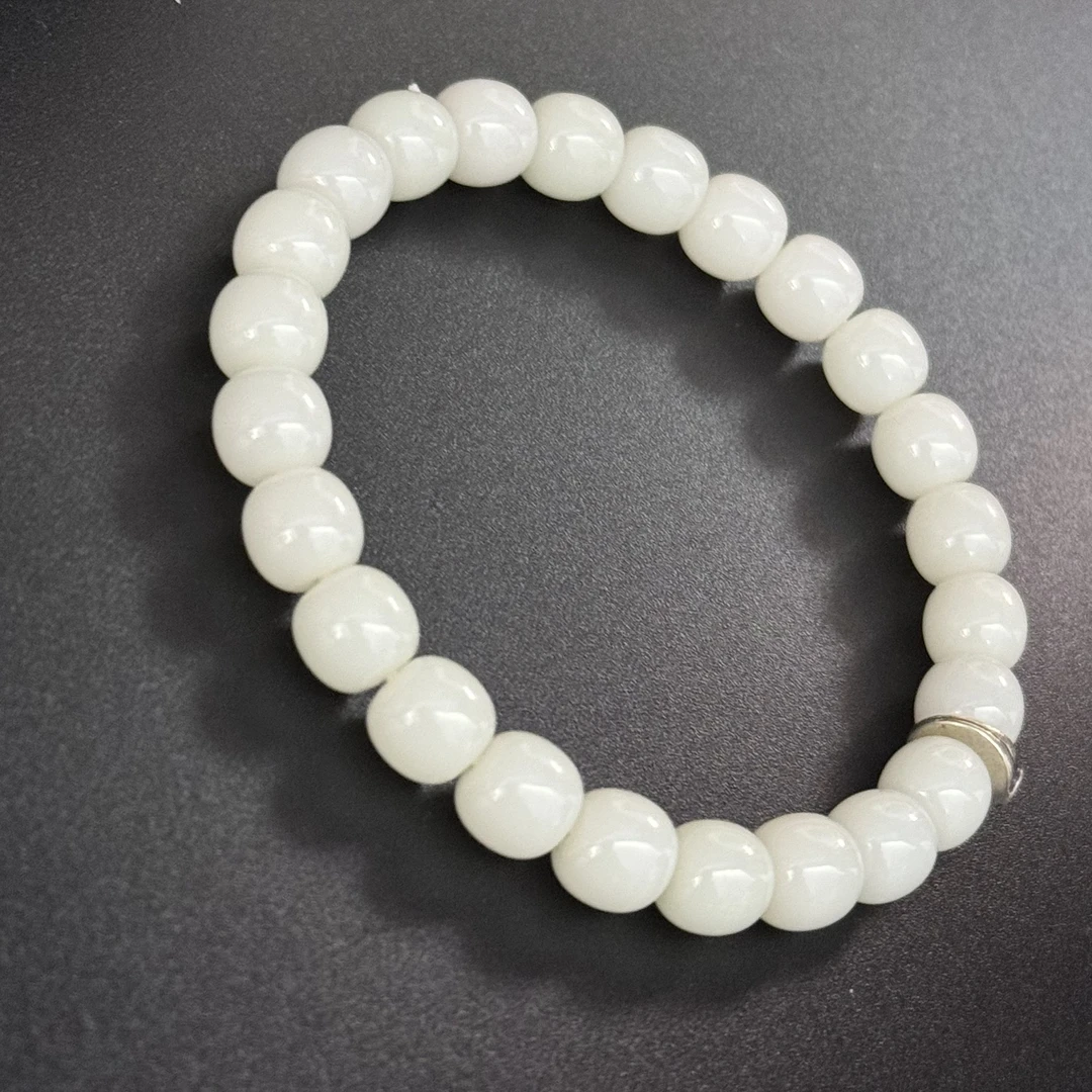 小天出品·新形态米达单圈8.5*8和田玉手串THTY6090（多样性发一件）