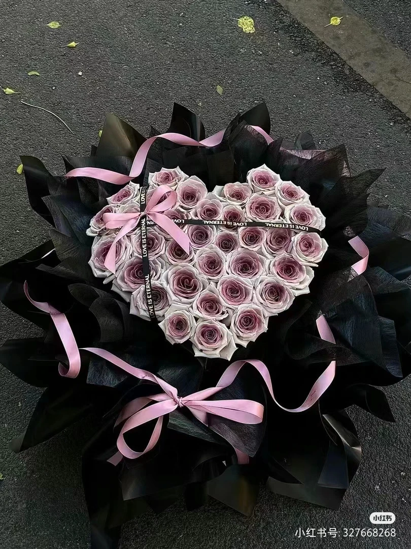 给你热烈的爱-52朵曼塔乌梅子酱玫瑰花束鲜花礼物大花束礼物生日花束惊喜鲜花礼物i惊喜花束玫瑰礼物