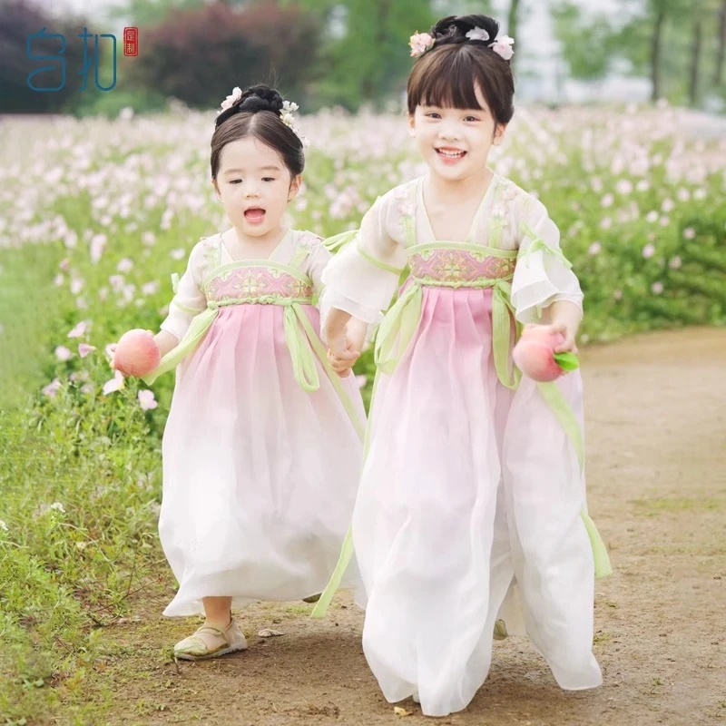 儿童汉服女童中国风大童汉服女12-15岁夏款仙气改良古装襦裙超仙