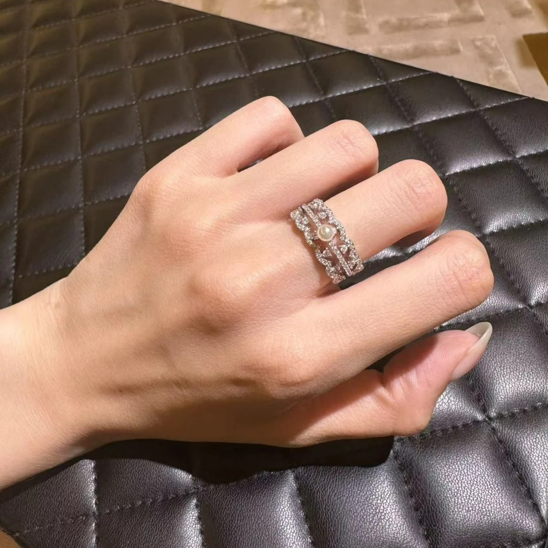 925银合成锆石戒指 sun field日光域 925银 戒指套装