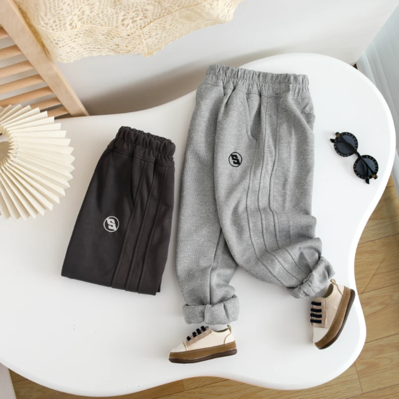 新款 童装男童裤子春秋款外穿秋装儿童运动裤休闲卫裤秋季男孩