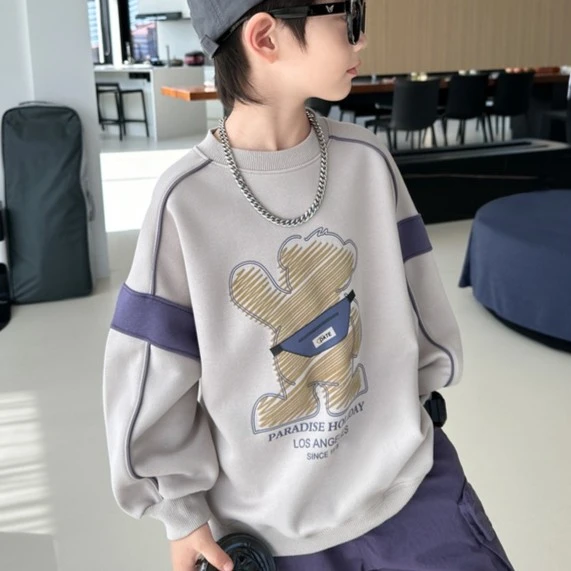 门店价 109 ！！童装男童卫衣春秋装儿童长袖男孩休闲上衣圆领秋季