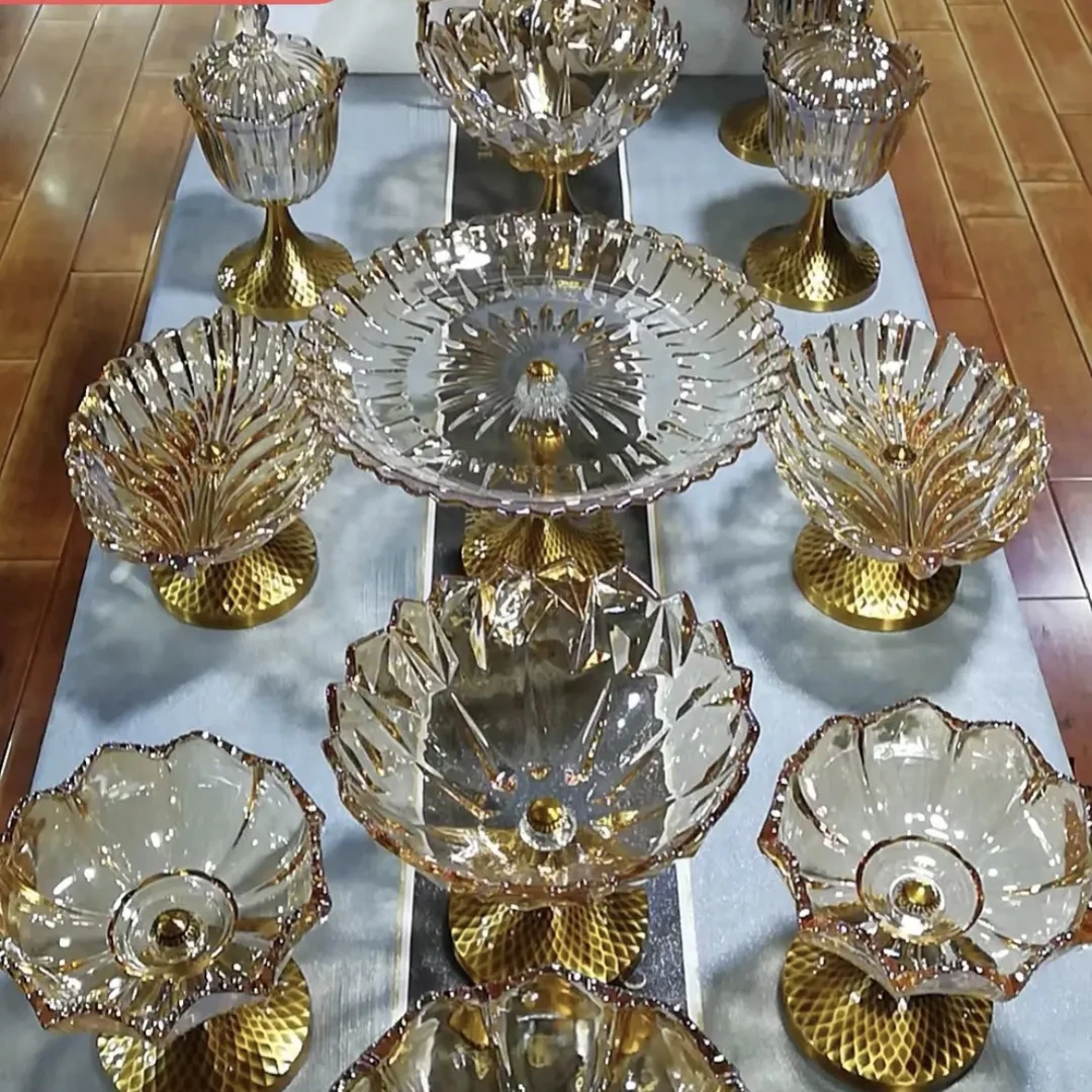 爆款16头玻璃果盘精品欧式果盘