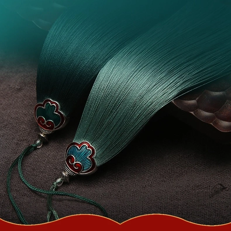 流苏配件高档配饰绿色酒红色米色土黄