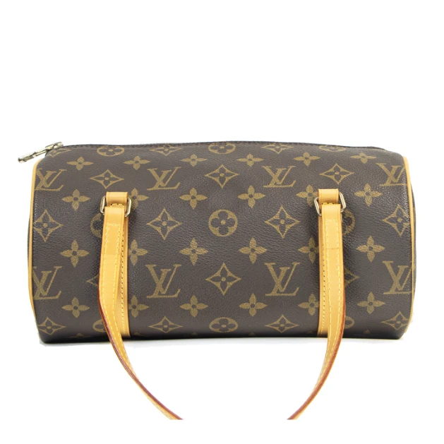 99新 LouisVuitton/路易威登 安琳/巴比龙26黄皮手提包