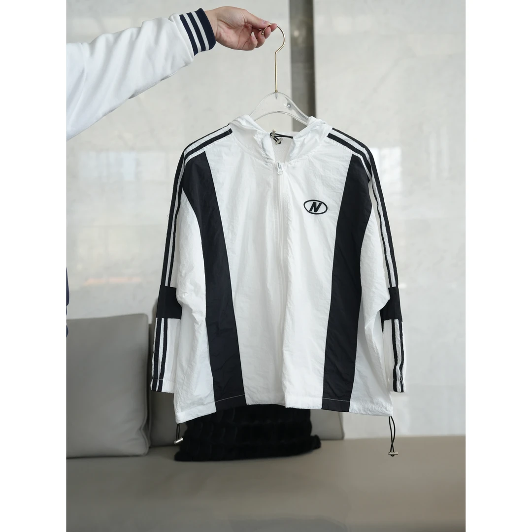 【KKI】速干夏季透气长袖中百搭时尚拼接薄款宽松潮流拼色中大童