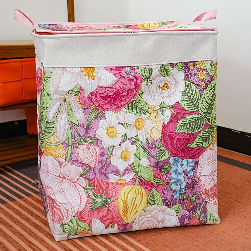 搬家衣柜收纳箱防潮收纳袋储物书本收纳盒卫生间印花可折叠储物袋